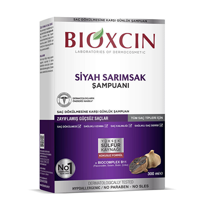 Bioxcin Black Garlic Shampoo 300ml