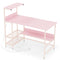 48 Inch Computer Desk with Power Outlets and Storage Shelves