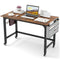 48 Inch Mobile Computer Workstation with 4 Smooth Casters