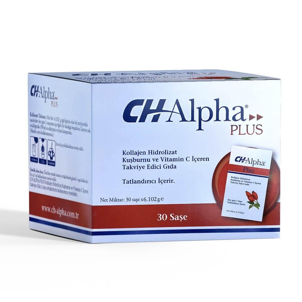 CH Alpha PLUS Collagen Supplement with Rosehip Extract & Vitamin C - 30 Sachets for Skin & Joint Health