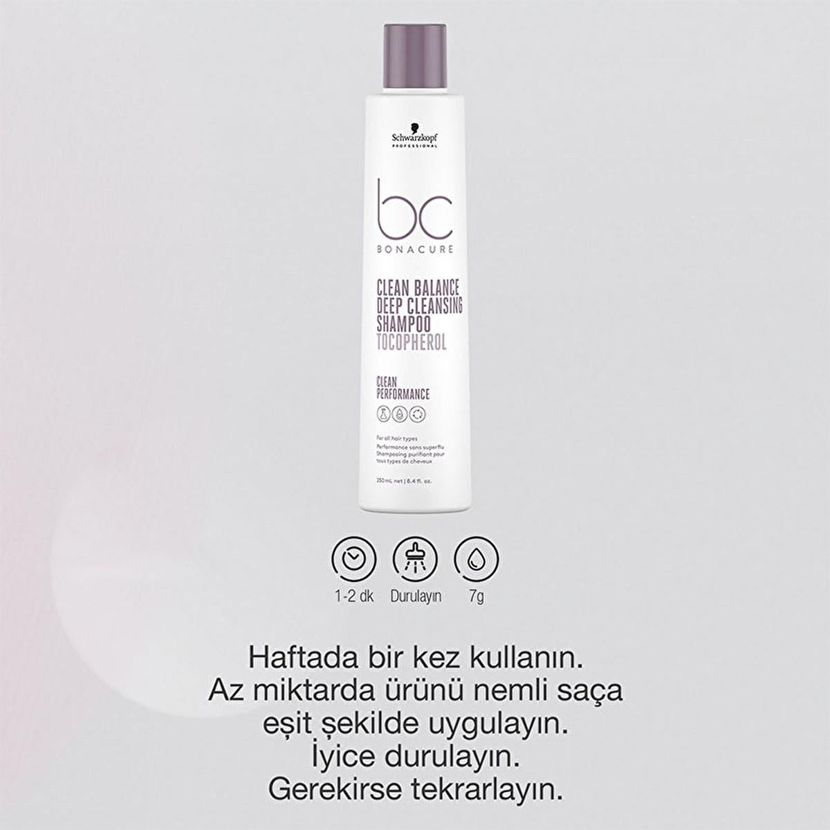 Bonacure Sulfate-Free Deep Cleansing Shampoo - Vegan, Silicone-Free, Gentle on Hair & Scalp - 8.45 fl oz