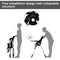 Foldable High chair with Multiple Adjustable Backrest