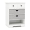 4-Drawer Dresser Modern Chest Storage Organizer with Open Shelves