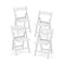 4 Pack Resin Folding Chairs with Padded Seat