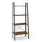 4-Tier Bookshelf with Metal Frame and Adjustable Foot Pads