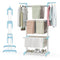 4-tier Clothes Drying Rack with Rotatable Side Wings and Collapsible Shelves