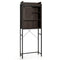 4-Tier Multifunctional Toilet Sorage Cabinet with Adjustable Shelf and Sliding Barn Door