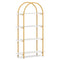 4-Tier Open Bookcase with Sturdy Metal Frame for Living Room