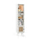 4 Tiers Rattan Storage Cabinet with Slim Design