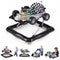 4-in-1 Baby Push Walker Activity Center Height Adjustable with Music Box