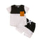 Color-block Crew Neck Short Sleeve Suit