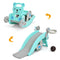 4-in-1 Toddler Slide and Rocking Horse Playset with Basketball Hoop