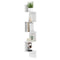 5-Tier Corner Shelf Floating Bookshelf Wall Mounted Storage Organizer