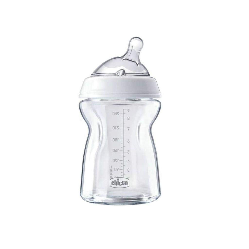 Chicco Natural Feeling 250ml Baby Bottle - Angled Nipple Design for Newborns & Infants