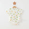 Simple Cartoon Print Summer Baby Rompers Girls Clothing