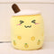 Fruit Milky Tea Cup Pillow Plush Toy Leather Phone Case