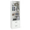 6-Tier Tall Freestanding Bookshelf with 4 Open Shelves and 2 Drawers