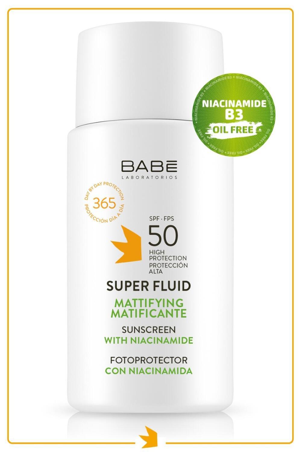 Babe Super Fluid Mattifying Sunscreen - SPF 50 | 50 ml