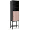 57 Inch Bathroom Tall Cabinet with 1 Door and 4 Shelves Narrow Storage Unit