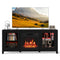 58" Fireplace TV Stand with LED Lights and 18" Electric Fireplace