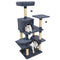 58" Multi-Level Cat Tree Soft Plush Cat Tower with Padded Top Perch