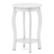 15 Inch 2-Tier Round End Table with Storage Shelf