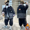 Autumn And Winter Boys Thickened Two-piece Suit
