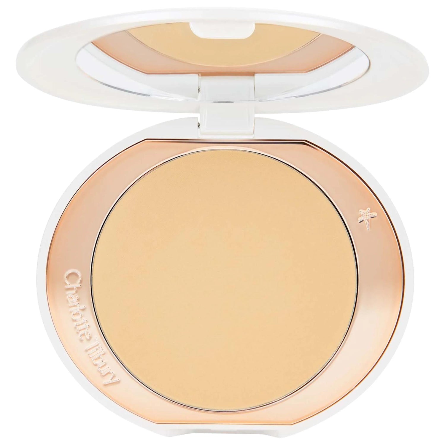 Charlotte Tilbury Refillable Airbrush Brightening Powder - Vegan, Gluten-Free, Long-Lasting Makeup Setting for Flawless Finish