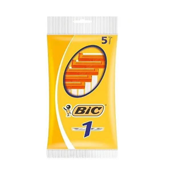 Bic Single Blade Disposable Razors - 5-Pack for Simple, Close Shave & Sensitive Skin - Cheap Razors, Men's Shaving