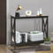 2-Tier Console X-Design Sofa Side Accent Table