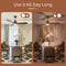52 Inch Reversible Ceiling Fan with LED Light and Adjustable Temperature