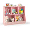 5-Cube Wooden Kids Toy Storage Organizer with Anti-Tipping Kits