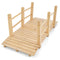 5 Feet Wooden Garden Bridge with Safety Rails