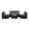 5-Piece Outdoor Patio Furniture Set with Cushions and Coffee Table