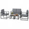 5 Pieces Living Room Set with 2 Accent Chairs and 2 Coffee Tables
