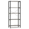 5-Tier Industrial Bookshelf Display Storage Rack with Metal Frame