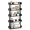 5-Tier Open Bookcase with Industrial Storage Unit