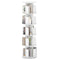 5-Tier Rotating Bookshelf 360¬∞ Display Rack with Dividers and Anti-falling Baffles