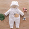 Cartoon Bear Velvet Romper Thickened Jumpsuit Romper Korean Trend Version
