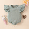 Multi-color Flutter-Sleeve Baby Romper For Infants And Toddlers