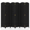 6-Panel Room Divider 5.6 FT Tall Folding Privacy Screen with Hand-woven Texture