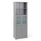 6-Tier Freestanding Bathroom Cabinet with 2 Open Compartments and Adjustable Shelves
