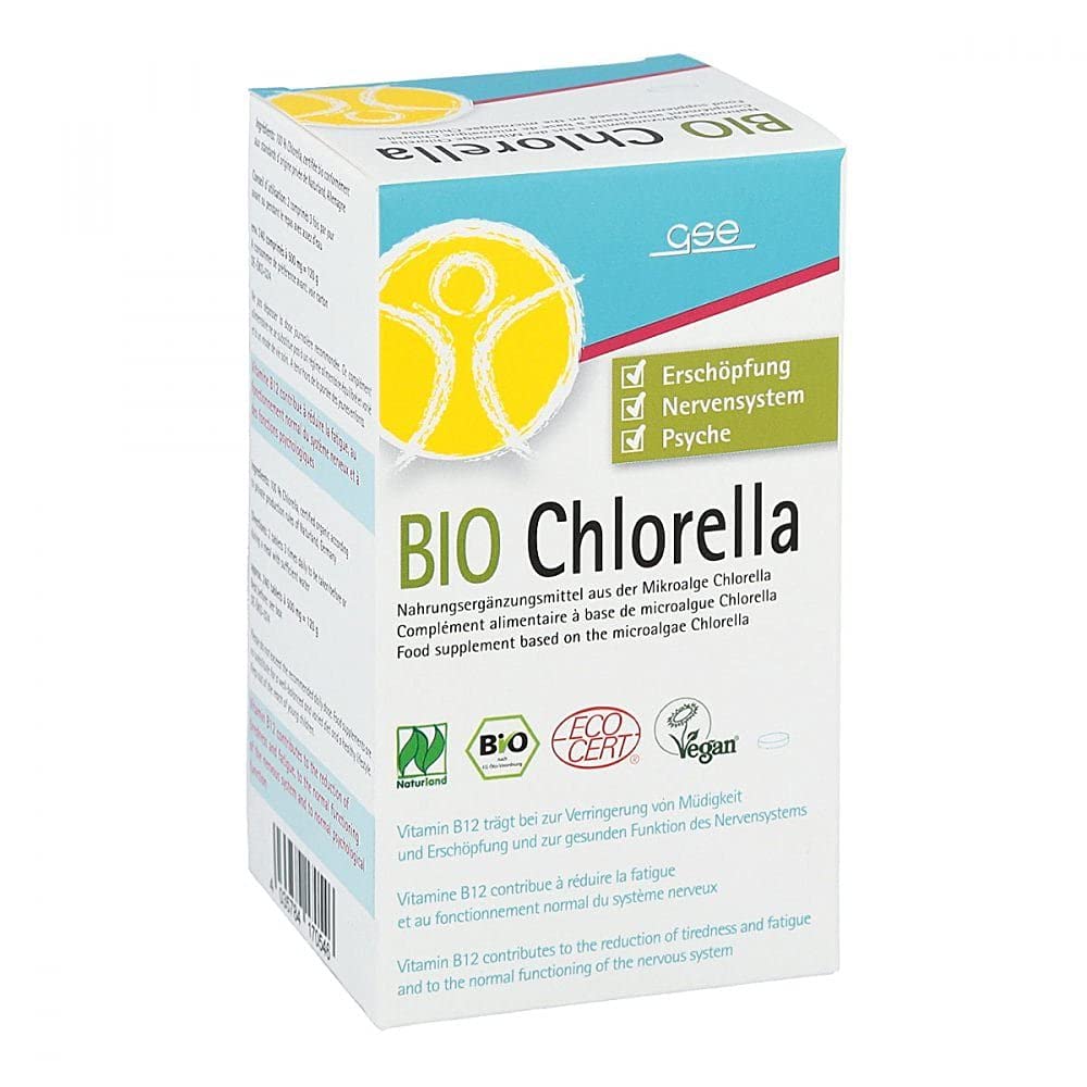 Bio-Chlorella 240 Tablet Dietary Supplement - 500mg Organic Chlorella Powder per Tablet