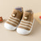 Casual Simple Soft Bottom Non-slip Cartoon Striped Toddler Shoes