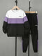 Design Sense Multicolor Hoodie Pants Two-piece Set