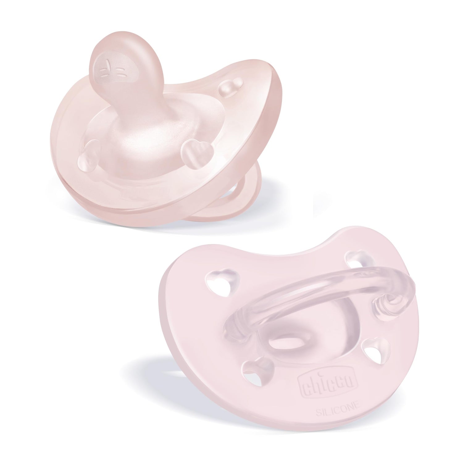 Chicco Orthodontic Pacifier - Physio Comfort Silicone Pacifier for Infants 0-6 Months, 2-Pack