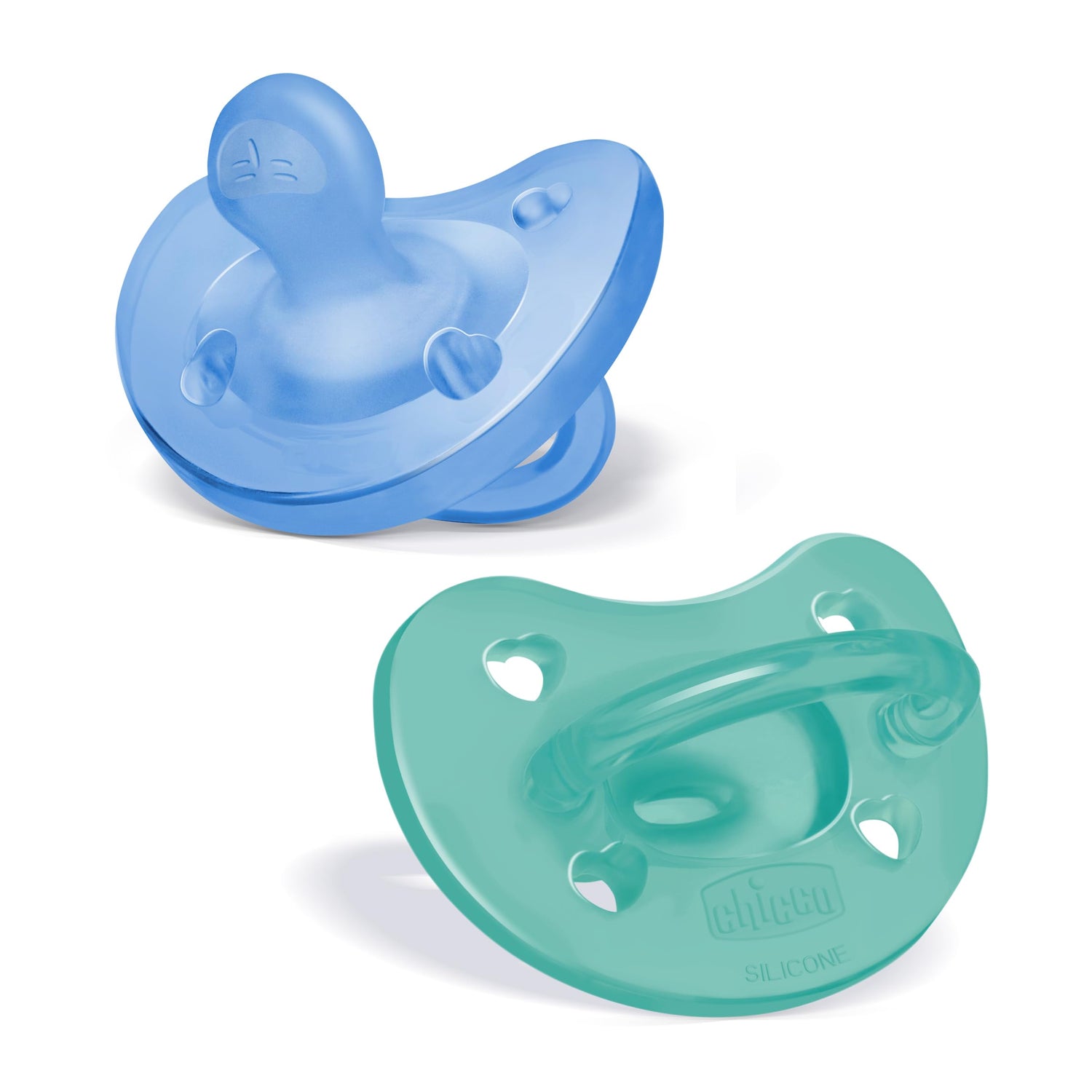 Chicco Orthodontic Pacifier - Physio Forma 2-Pack for Infants 6-16 Months, Safe Silicone Design