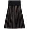 Jersey Kint Pleated Skirt