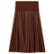 Jersey Kint Pleated Skirt