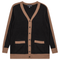 Maternity Waffle Contrast Cardigan